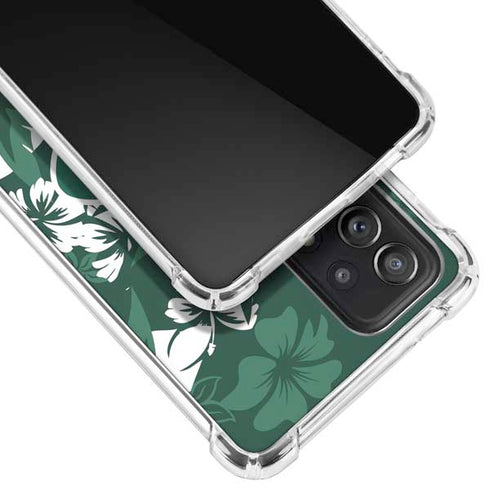 NFL New York Jets Tropical Print Galaxy A52 5G Clear Case
